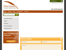Tablet Screenshot of hallmark.yourpromopeople.com